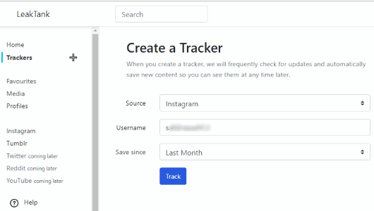 fill tracker details