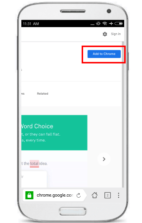 grammarly add to chrome