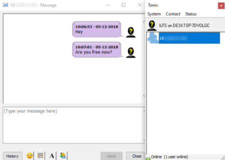 Tonic: free p2p chat client for Windows