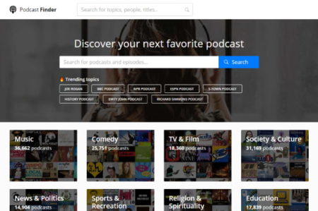 free podcast finder
