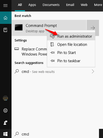 run command prompt as administrator