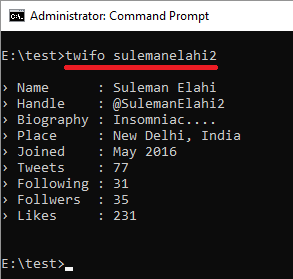 twifo see twitter user information