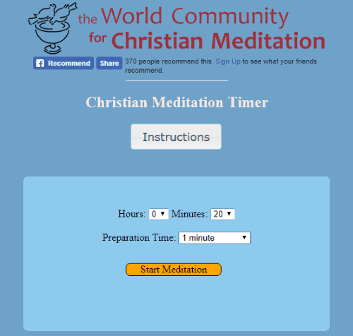 Christian Meditation Timer