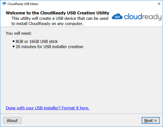 CloudReady OS USB