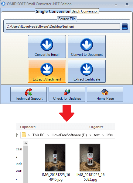 Email Converter .NET extract attachments