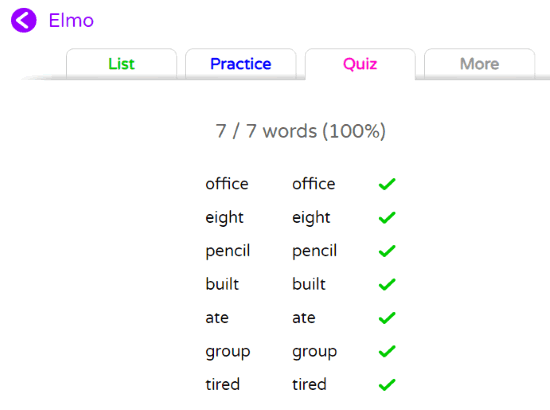 Listen and write correct spellings