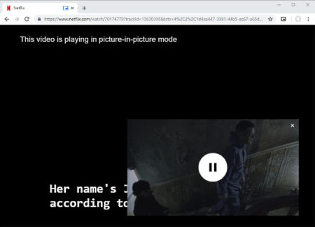 picture-in-picture on Netflix