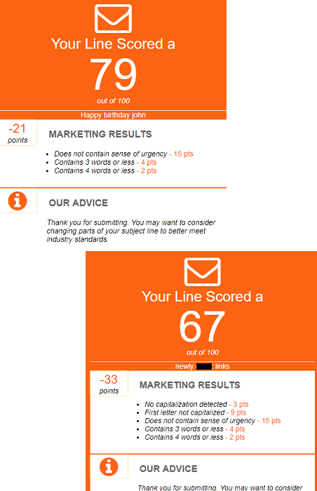 SubjectLine in action