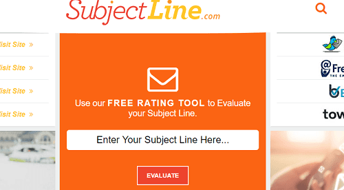 SubjectLine interface