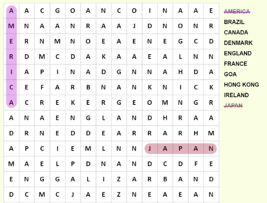 The Word Search puzzle maker