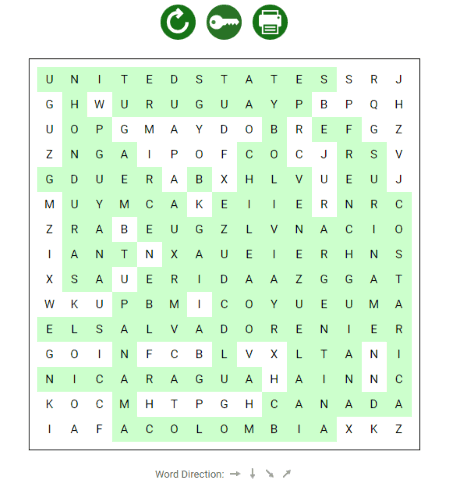 Word search game