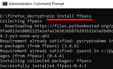 pip install ffpass