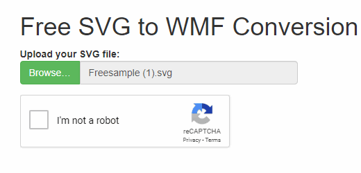 Online SVG to WMF converter