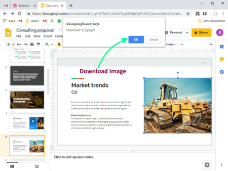 download media from google slides