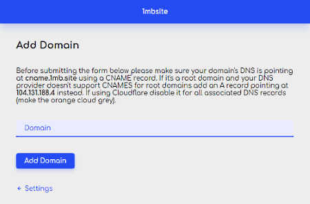 static hosting for websites under 1mb