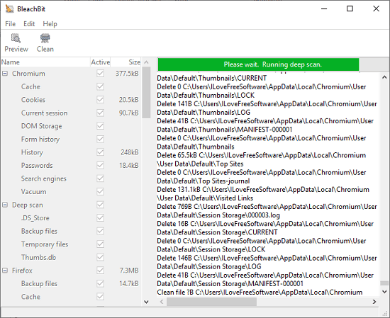 BleachBit CCleaner altrrnative