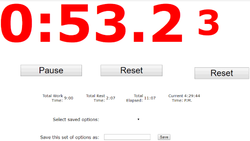 Fitatmidlife timer interface