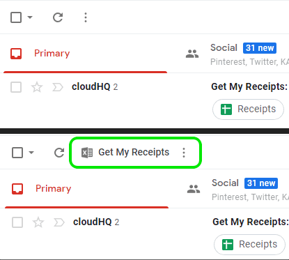 Get Spreadsheet of digital receipts