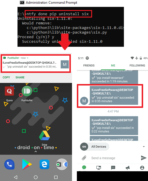 How to get Notifications When a Command Finishes