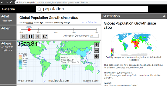 Mapipedia in action