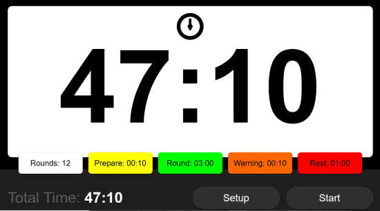 Online Boxing Timer