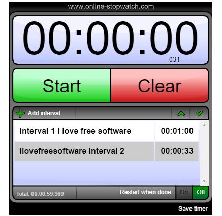 Online-Stopwatch