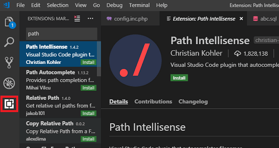 Path Intellisense in marketplace