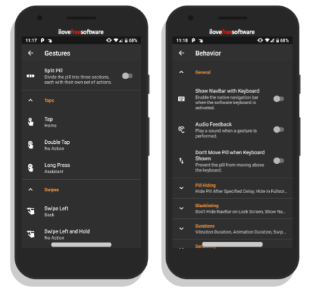 navigation gestures by xda developers