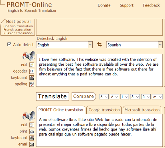 Free Translation Online