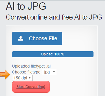 Online AI to JPG converter