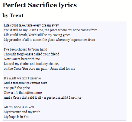 Song lyrics search engine