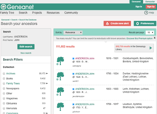 genealogy reasearch