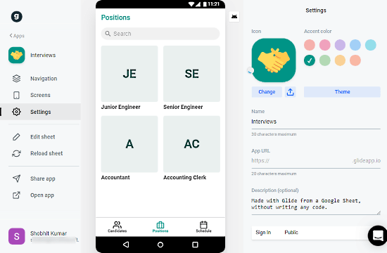 make_mobile_app_from_google_sheets-03-Settings