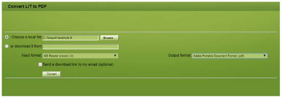 Convert LIT to PDF Online
