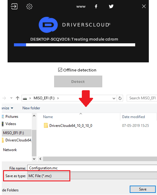 DriversCloud scanning