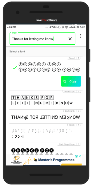 Instagram Font Generator