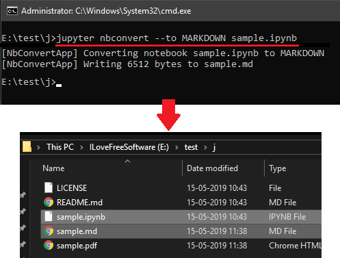 Jupyter Notebook convert to markdown