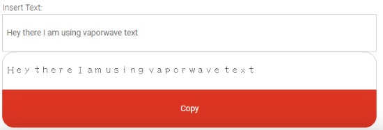 Vaporwave text generator