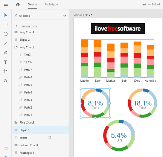 create charts in adobe xd