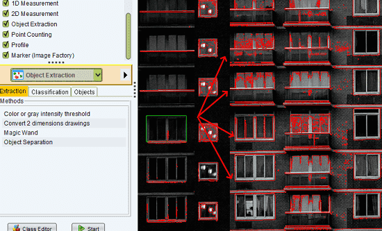 jMicroVision object extraction