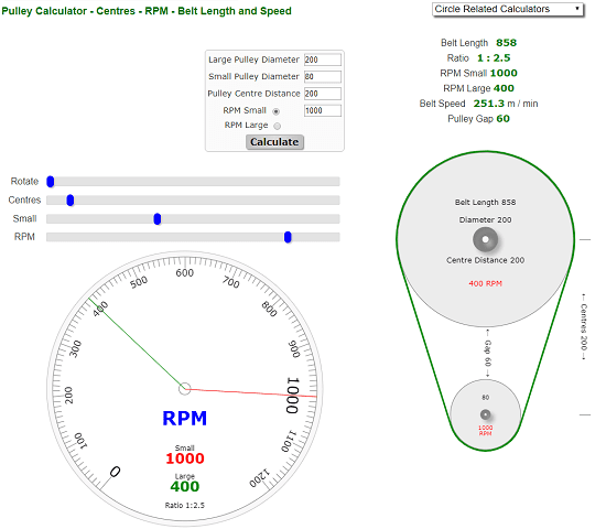 Blocklayer pulley calculator