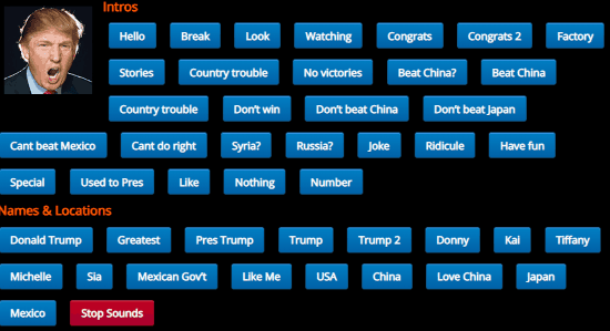 Play Donald Trump Soundboard