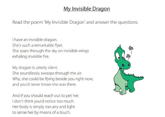 Printable poetry worksheets