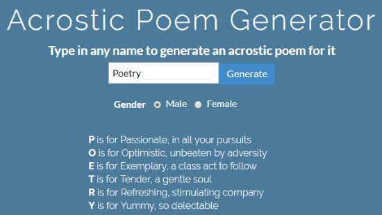 create poetry for kids