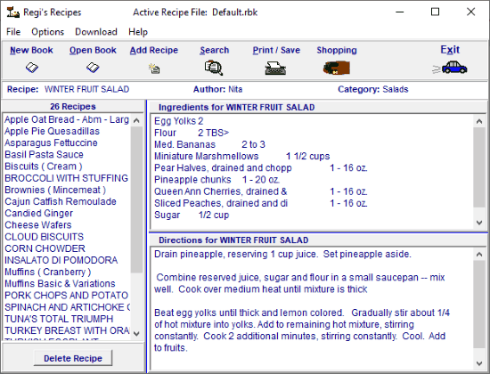 create recipe card with this free software