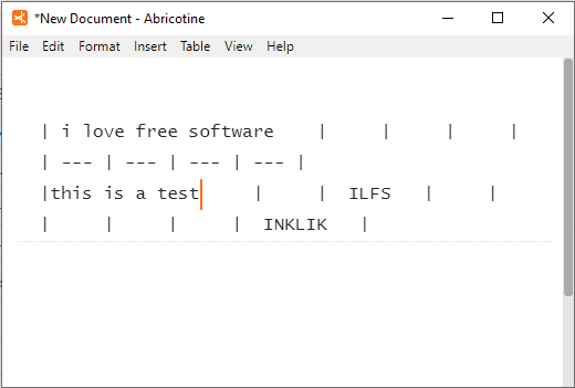 Abricotine- interface