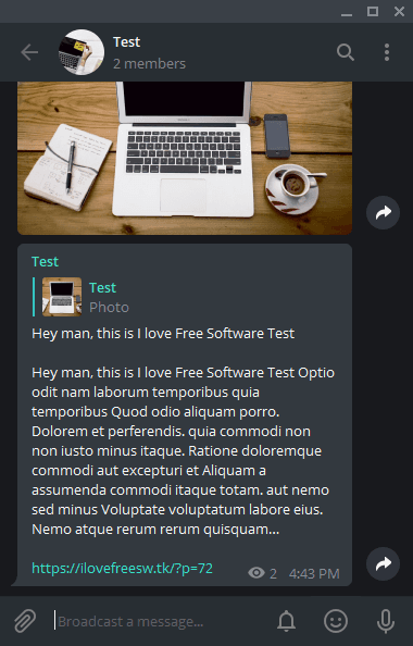 Automatically Send WordPress Posts to Telegram