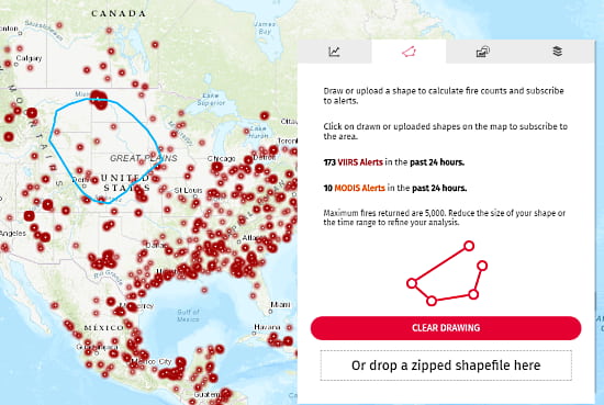 Free Interactive Wildfire Map to View Global Fire Statistics - 03