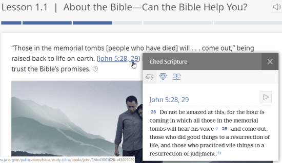 Interactive bible reading plans