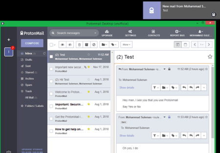 ProtonMail Desktop App for Windows